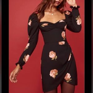 Reformation Amala floral mini dress